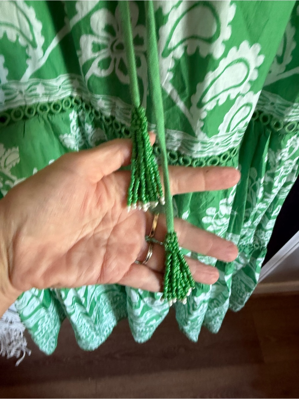 Farm Rio Sweet Garden Maxi Dress-S - Picture 5 of 7